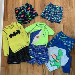 Lot of 4T Bathing Suit/rash guards